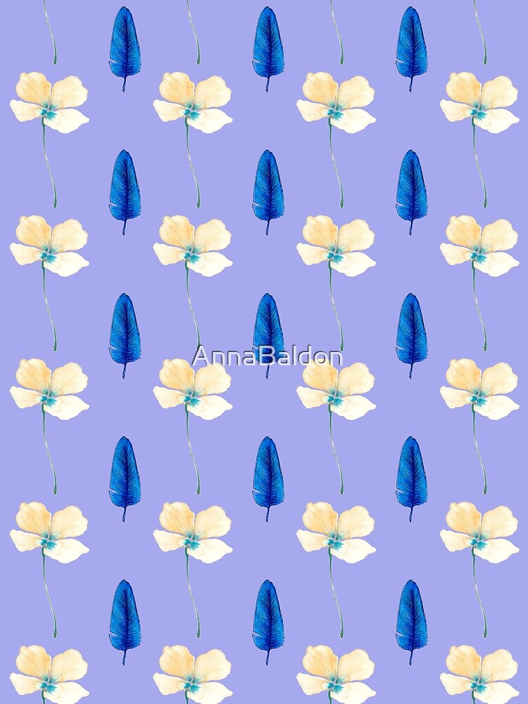 floral pattern lilac by AnnaBaldon