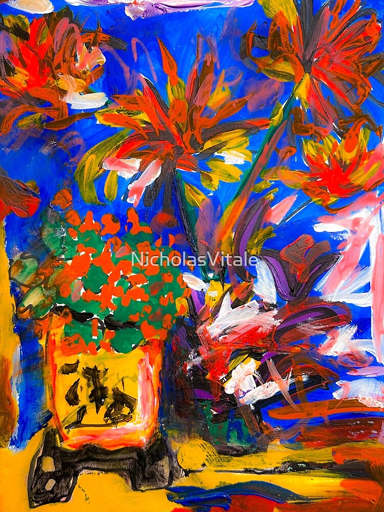 Flowers On The Windowsill by NicholasVitale