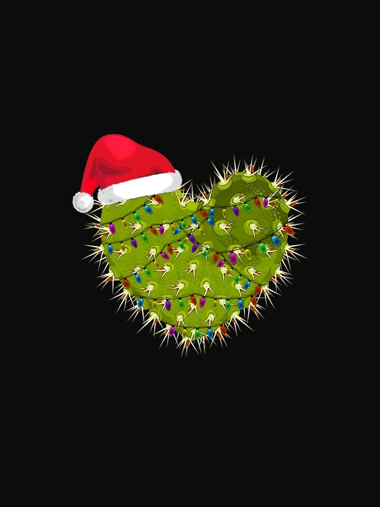 Cactus Heart Christmas Tree Lights by StarcyWol