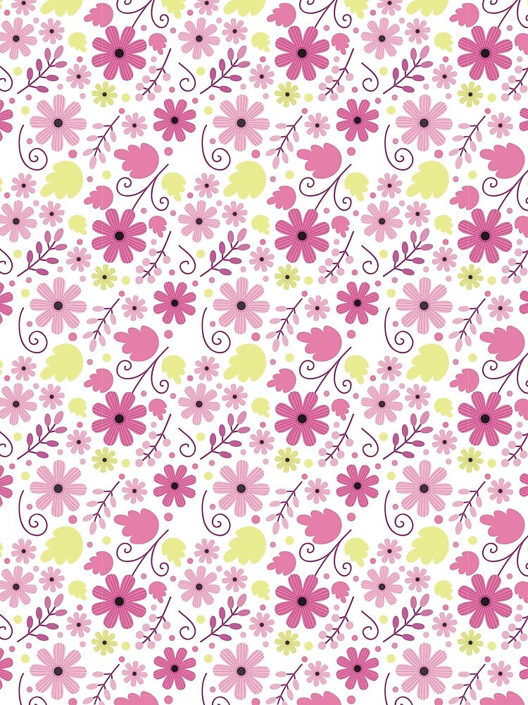 Pastel Pink Floral by DenelleGui