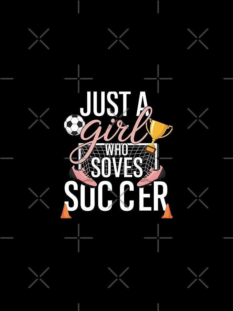 girl who loves soccer just soccer player champion trophy sport by Gogetgiggles