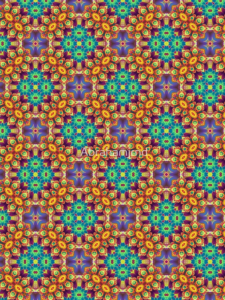 abstract bumper garden violet purple seamless colorful repeat pattern by Abrahamjrnd