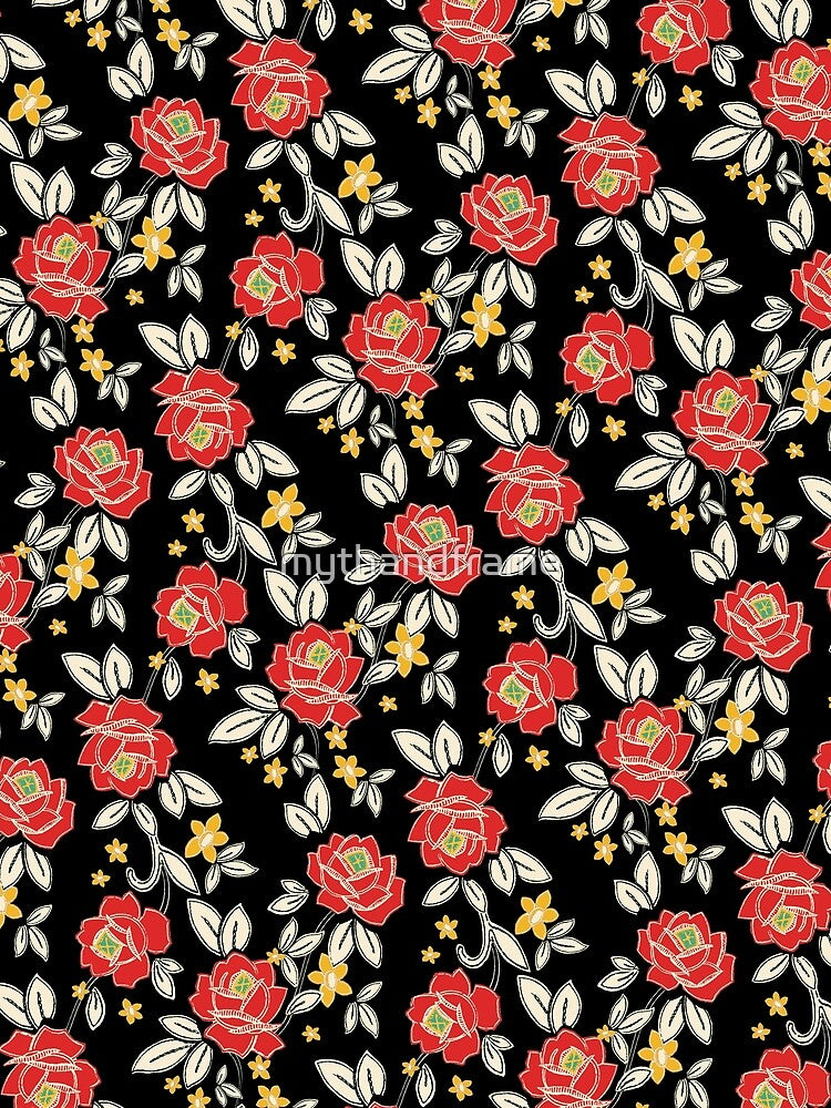 Floral Cheer Red Roses by mythandframe