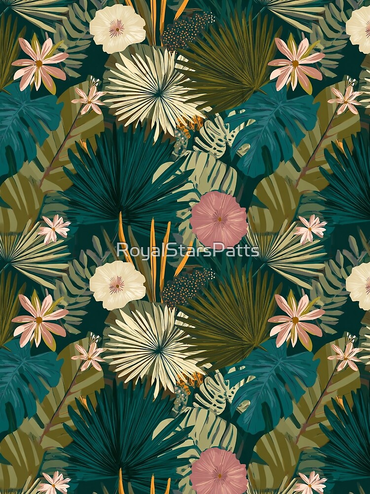 Fresh Tropical Flower  - Flower Garden Pattern  - Gifts For Girlfriend by RoyalStarsPatts