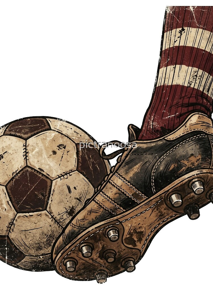 Vintage Soccer Kick by pictranoosa
