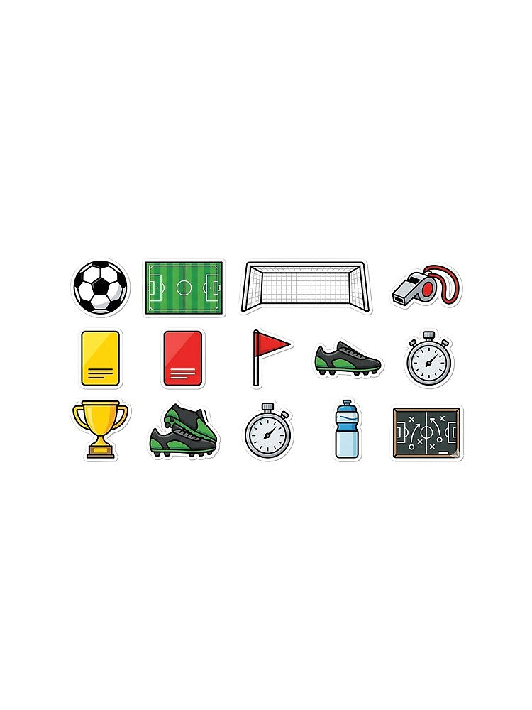 Ultimate Football & Soccer Sticker Pack - Sports Equipment & Gear Icons by KINGSMILESTORE