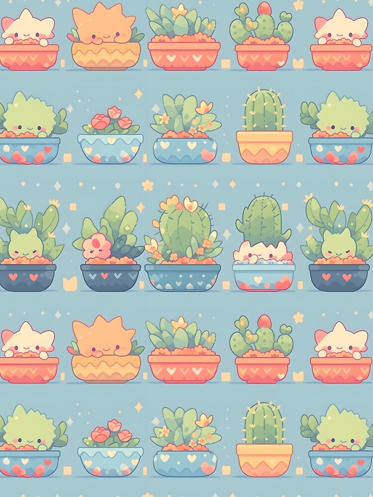 Cactus Kawaii Pretty Cactusses by 18tokwa