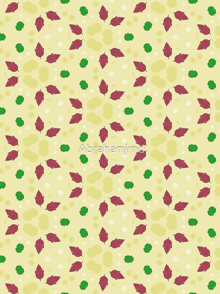 leaf leaves seamless colorful repeat pattern by Abrahamjrnd