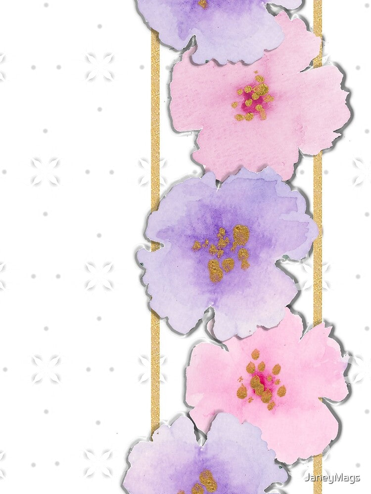 Pink, Purple, Gold & Grey by JaneyMags