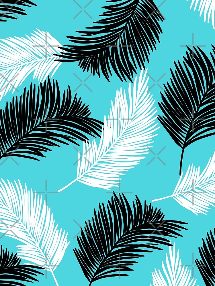 Tropical wild leaves pattern palm by GraphicsClub