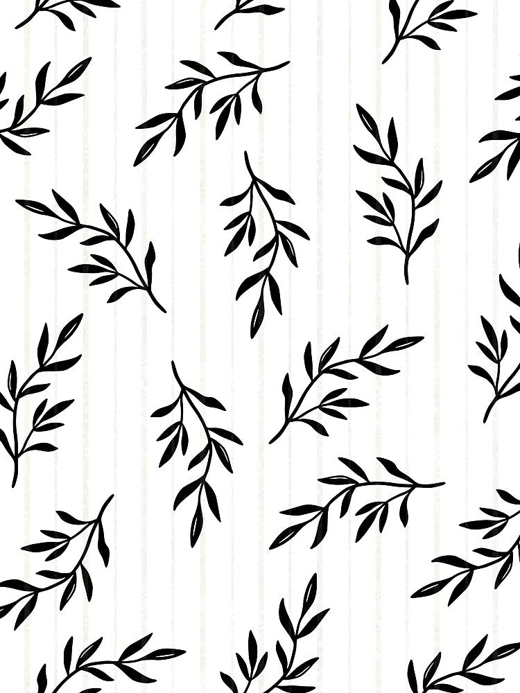 Minimalist Line Leaf Pattern by successmom