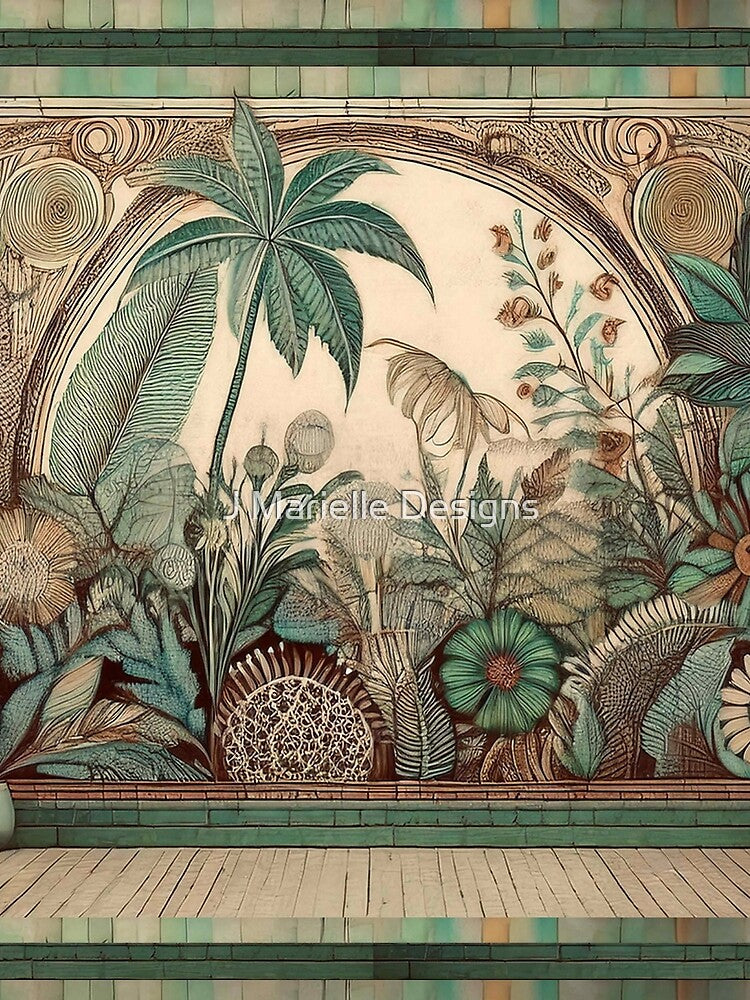 Tropical Art Panel: View of a Room by J Marielle Designs