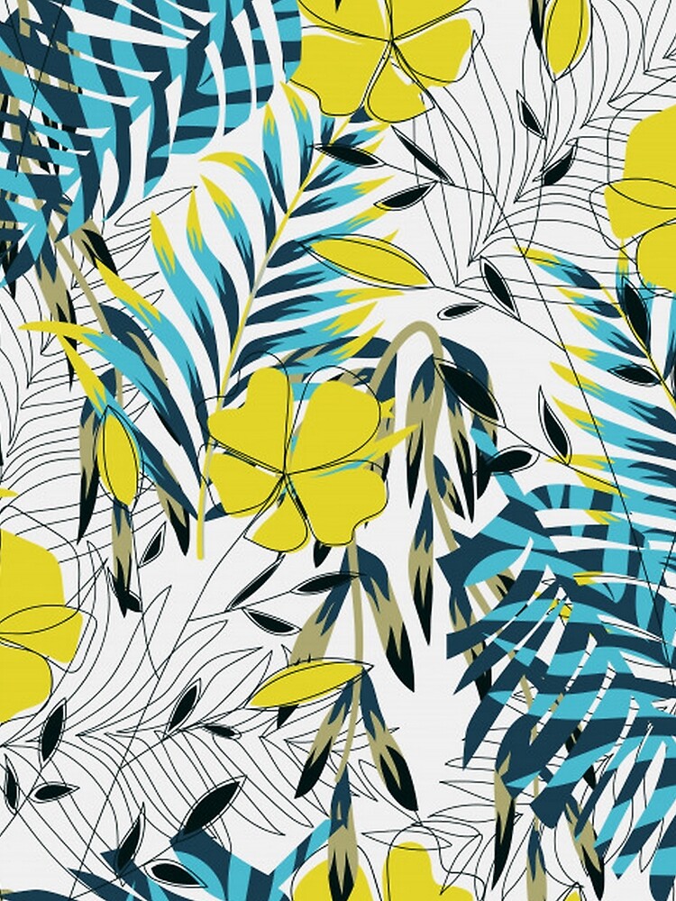 Vintage Tropical Floral by pugmom4