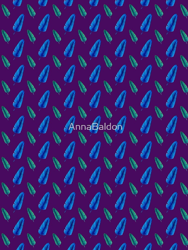 banana leaves pattern purple by AnnaBaldon