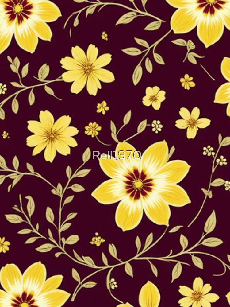 Unique Burgundy And Yellow Design by Rell1970