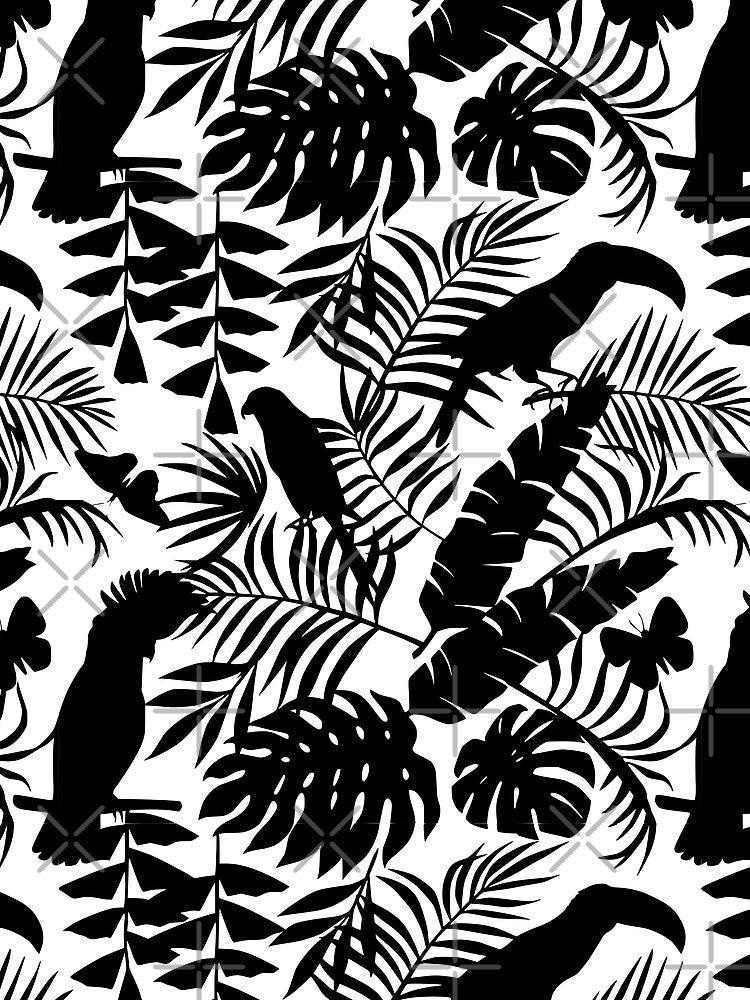 Tropical Forest Silhouette digital art by GL Digital Artwork