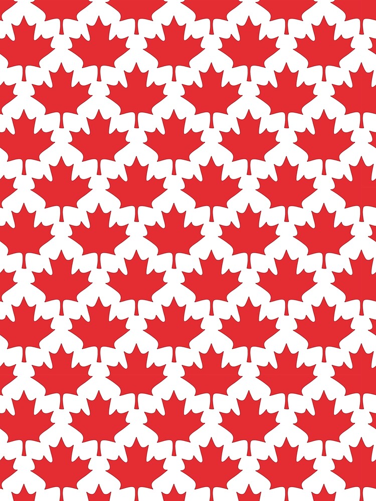 Maple Leaf Pattern (White) by Mohit Khanna