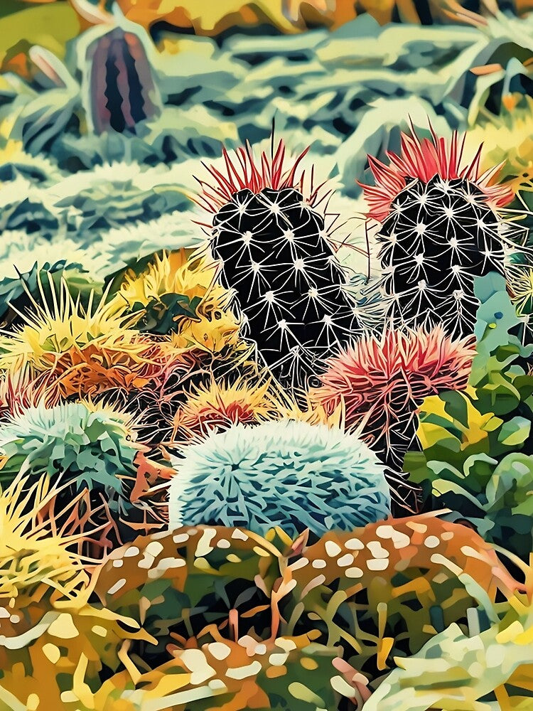 Painted Cactus by tomorrowsart
