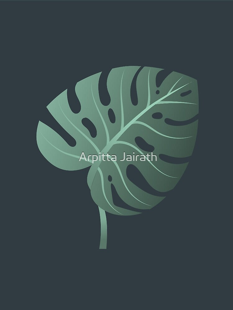 monstera leaf by Arpitta Jairath
