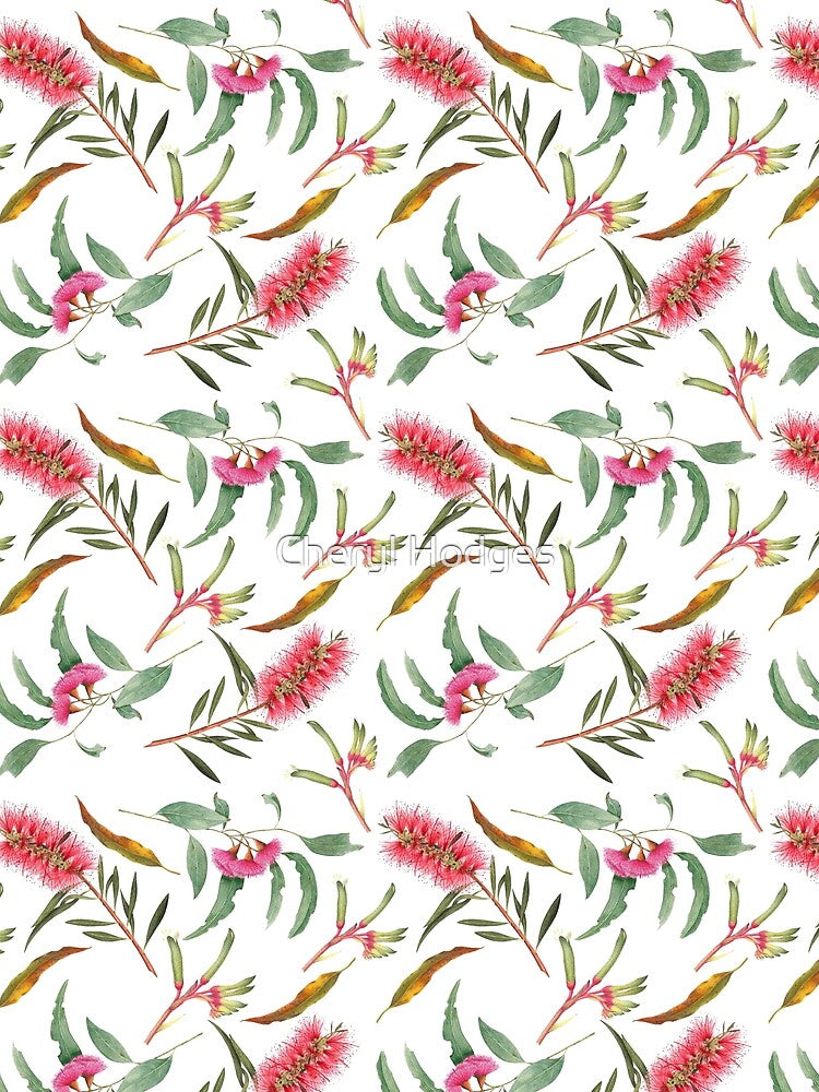 Australian botanical pattern by Cheryl Hodges