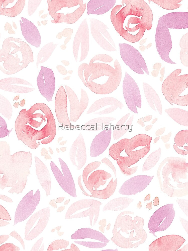 Floral Pattern #2 | Pink Purple Palette by RebeccaFlaherty