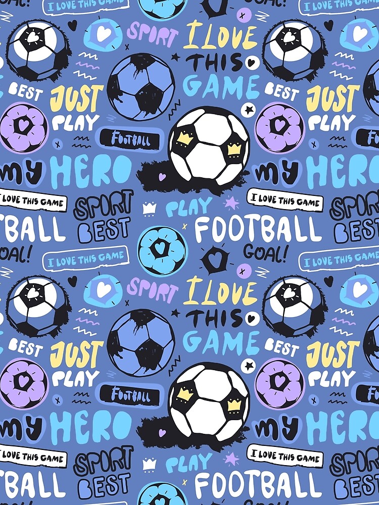 Cute football pattern by SportArtGame2