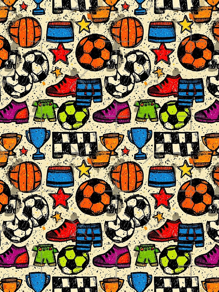 Vintage Vibe Soccer Championship Art by Piotrek0001