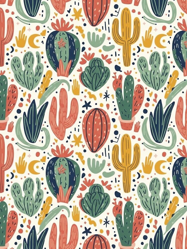 Colorful cacti by Roxburylane