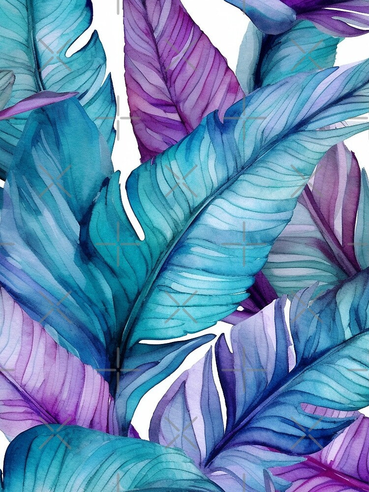 Banana Leaves watercolor pattern by DaisyMarroquin