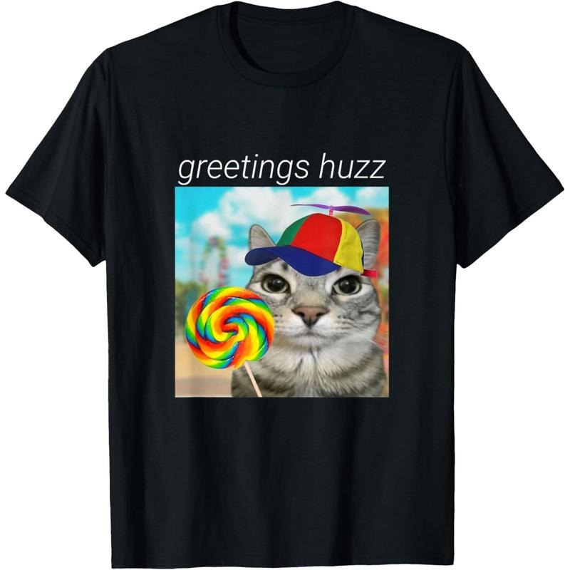 greetings huzz funny gen z gen alpha slang meme T-Shirt Hoodie Sweatshirt | PrintMintTees.com
