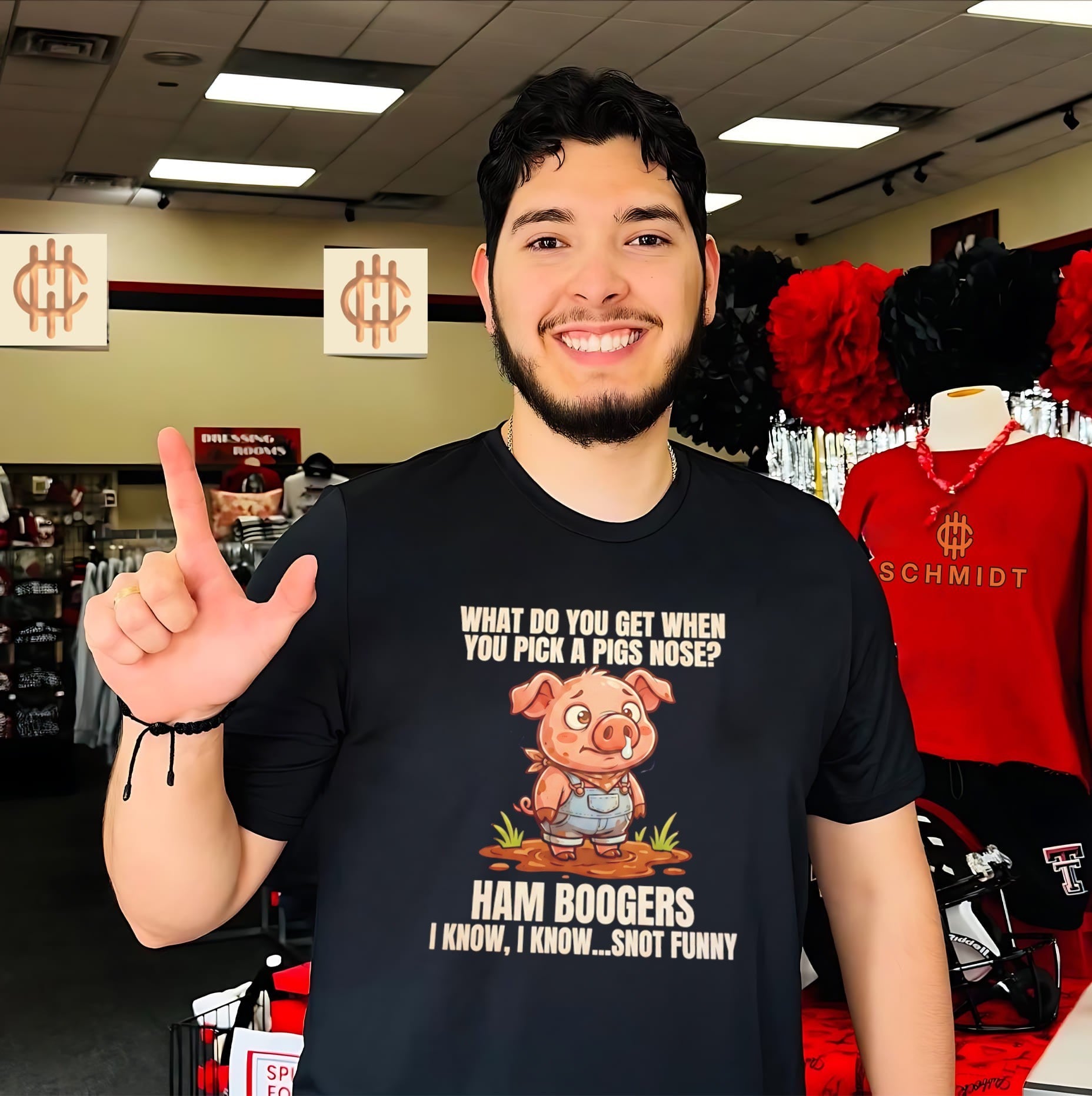 What Do You Get When You Pick a Pig’s Nose Ham Boogers Snot Funny shirt