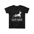 men gifts [Funny Hunting Shirt] Fast Food Deer Funny Joke Hunting Shirt - Men's Short Sleeve T-Shirt Top - Gifts for Hunters Menswear Comfy