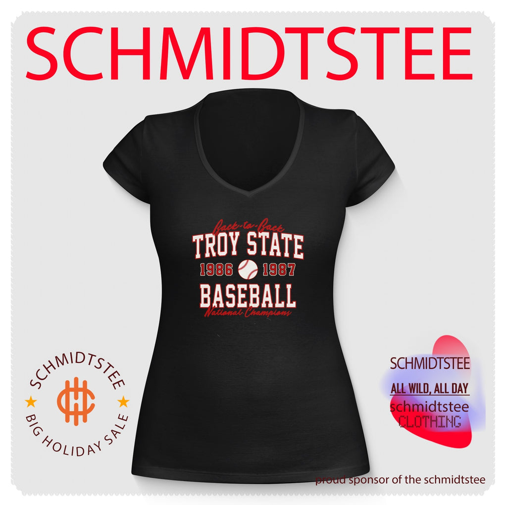 Troy State Baseball 1986 & 1987 National Champs vintage shirt