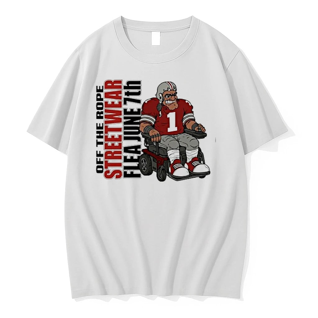 Off The Rope Streetwear Flea June 7th Football Player In A Wheelchair 0 Tshirts Sweater