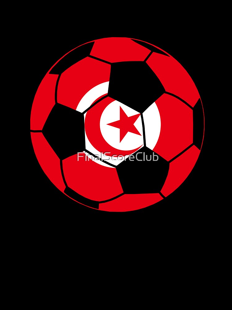 Tunisia Flag Soccer Ball by FinalScoreClub