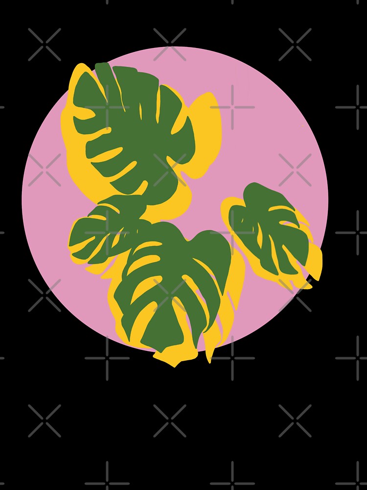Tropical leaves in pink by ONLINE DISTRICT