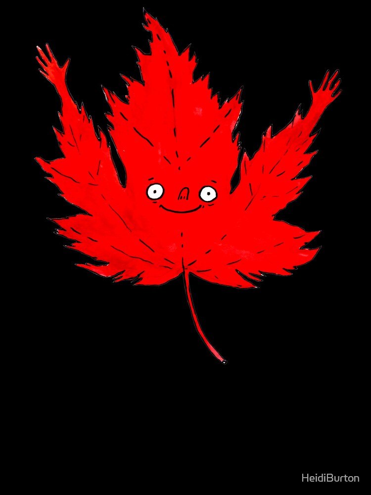 Canada Day happy maple leaf by HeidiBurton
