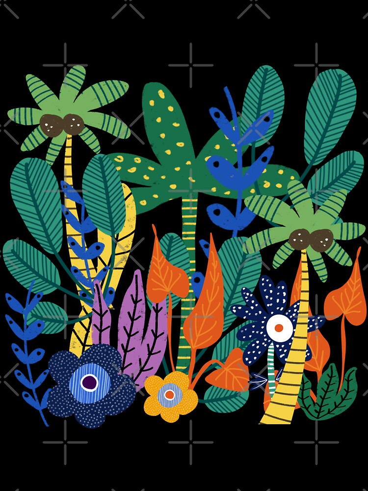Jungle Floral Yellow by susycosta