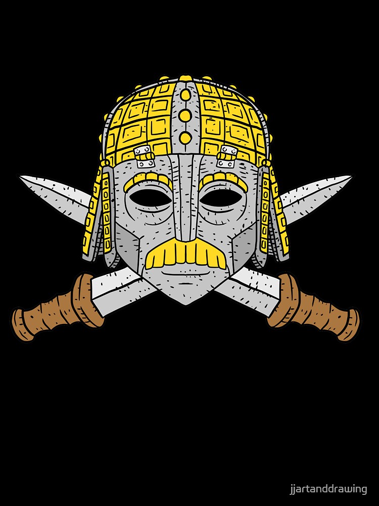 English flag with a Celtic Nordic helmet. england. by JJadx