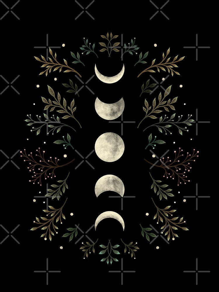 Moonlit Garden-Olive Green by episodicDrawing