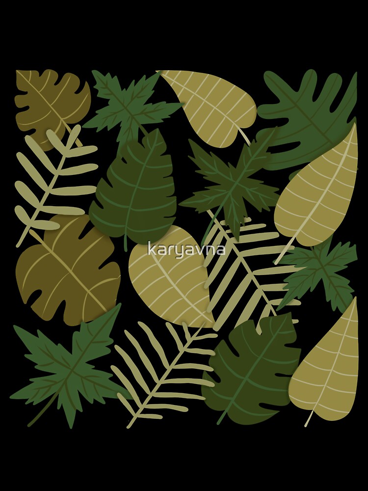 random leaf in square by karyavna