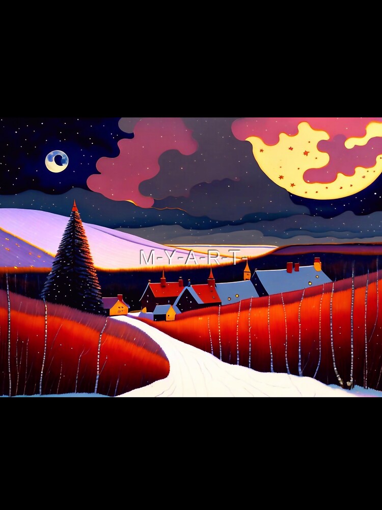 Moon at night by M-Y-A-R-T-
