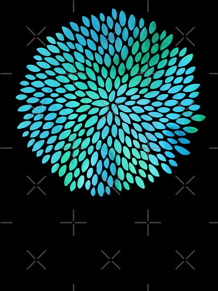 Leaf Pattern Blue And Green by geminivibe