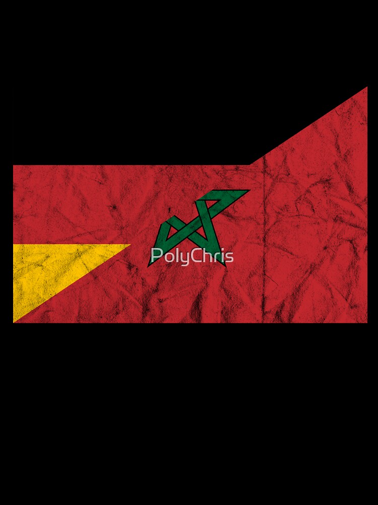 Distressed Germany Morocco Flag by Carl's Clothing