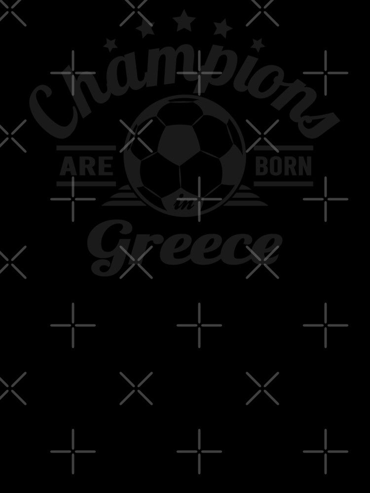 Champions Are Born In Greece , football fans vintage gift by lamjar-art