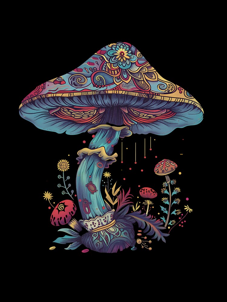 Stylized Magic Mushroom 11 by HarmonyTheKoala