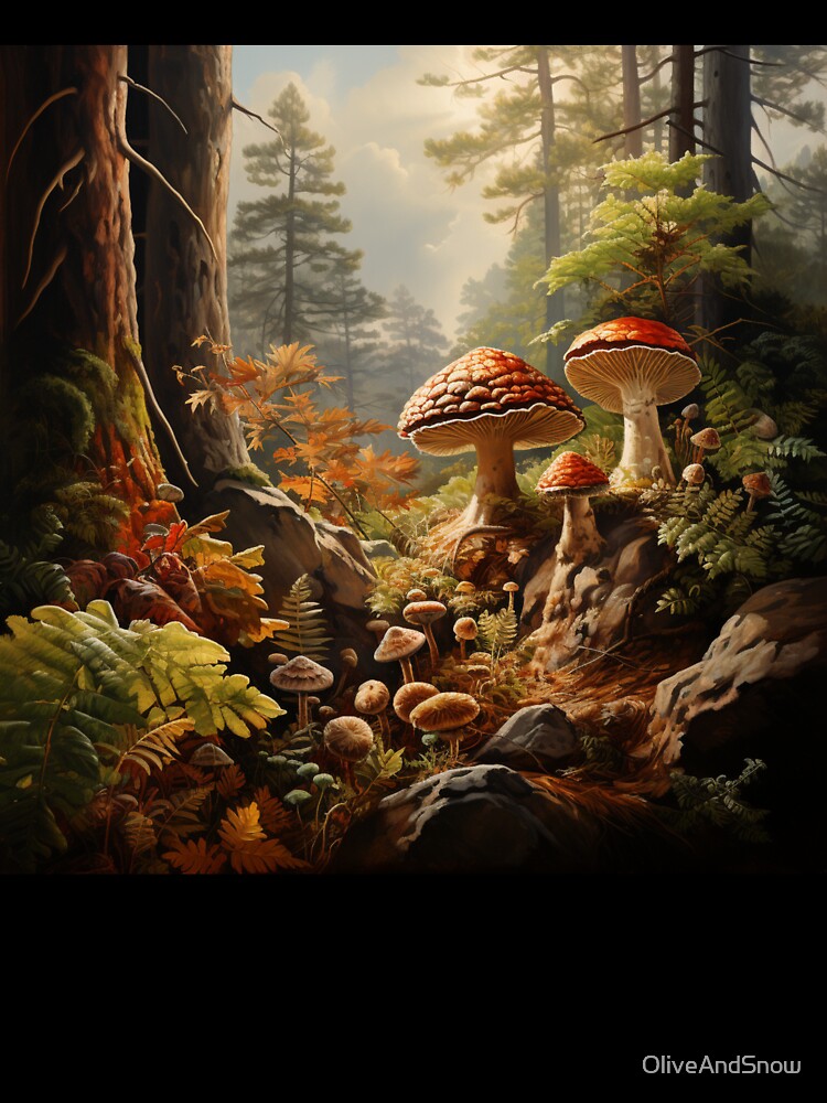 Mushroom Forest Mushroom House Poison Mushroom Cookie Mushroom Hunting Mushroom Winter by OliveAndSnow