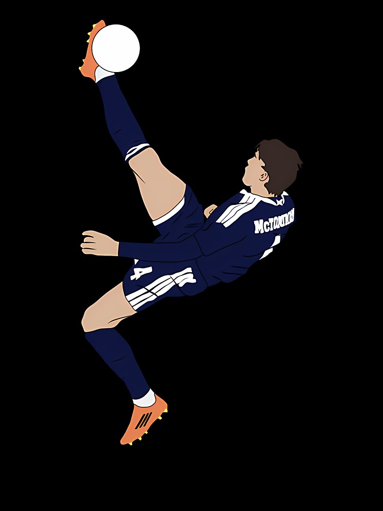 Scott Mctominay Bicycle Overhead Kick Scotland Minimalist by Shay2368