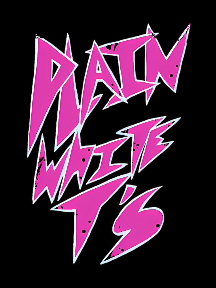 Plain Ts Neon Pink Sharp Pop Punk Emo by ammo77