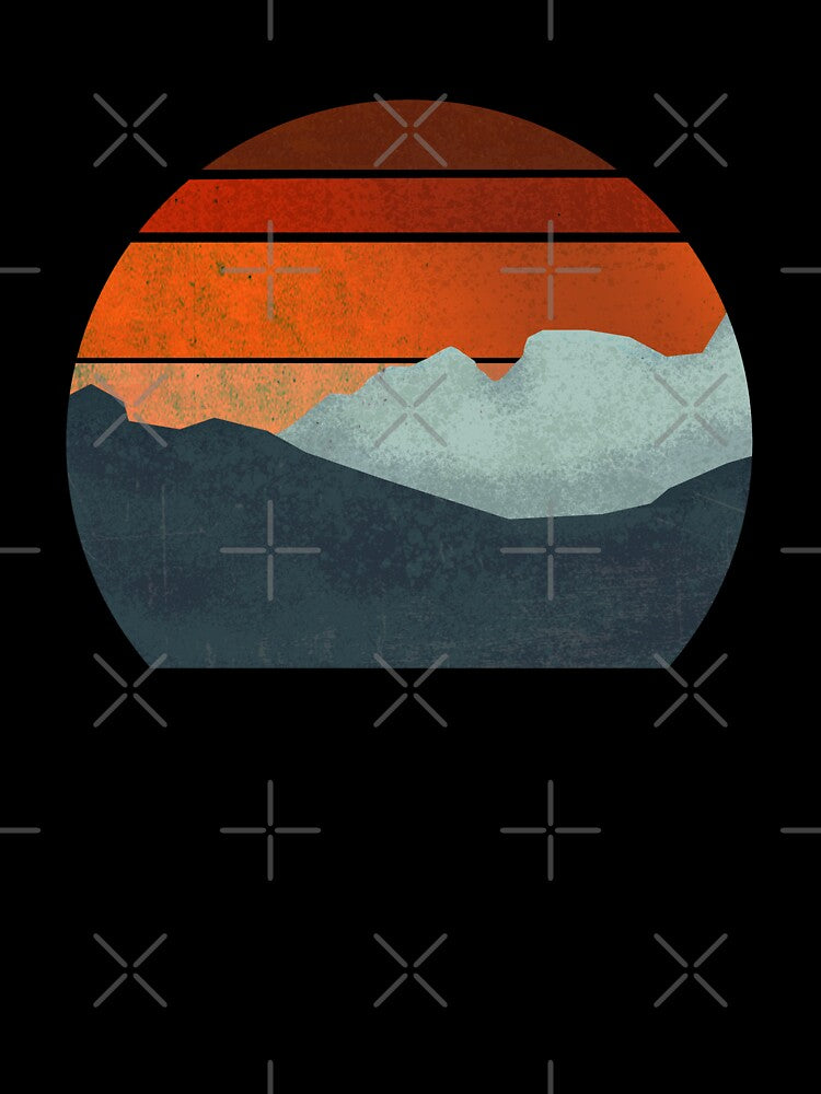 Distressed Circle Sunset by liftdesign